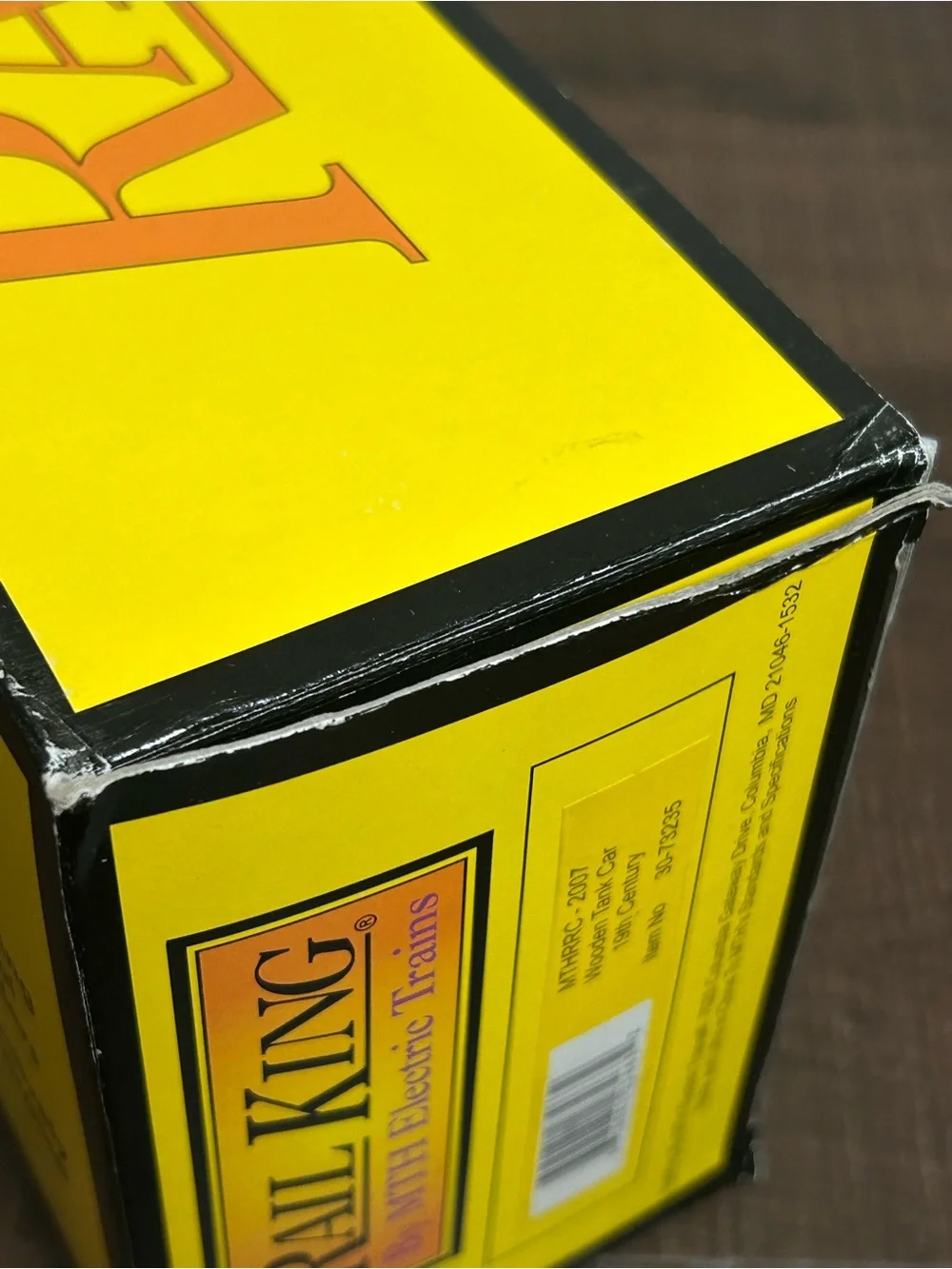 Rail King MTHRRC 2007 Wooden Tank Car 19th CENTURY 30-73235 Train Open Box